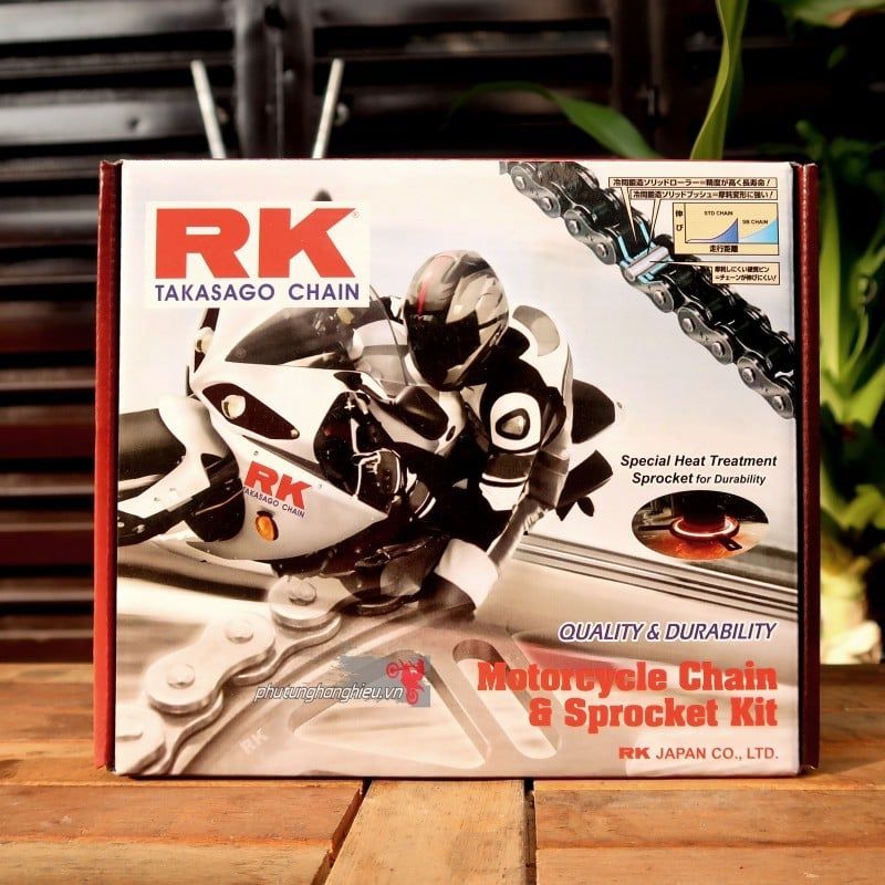 Nhông sên dĩa RK chính hãng cho xe Honda Winner