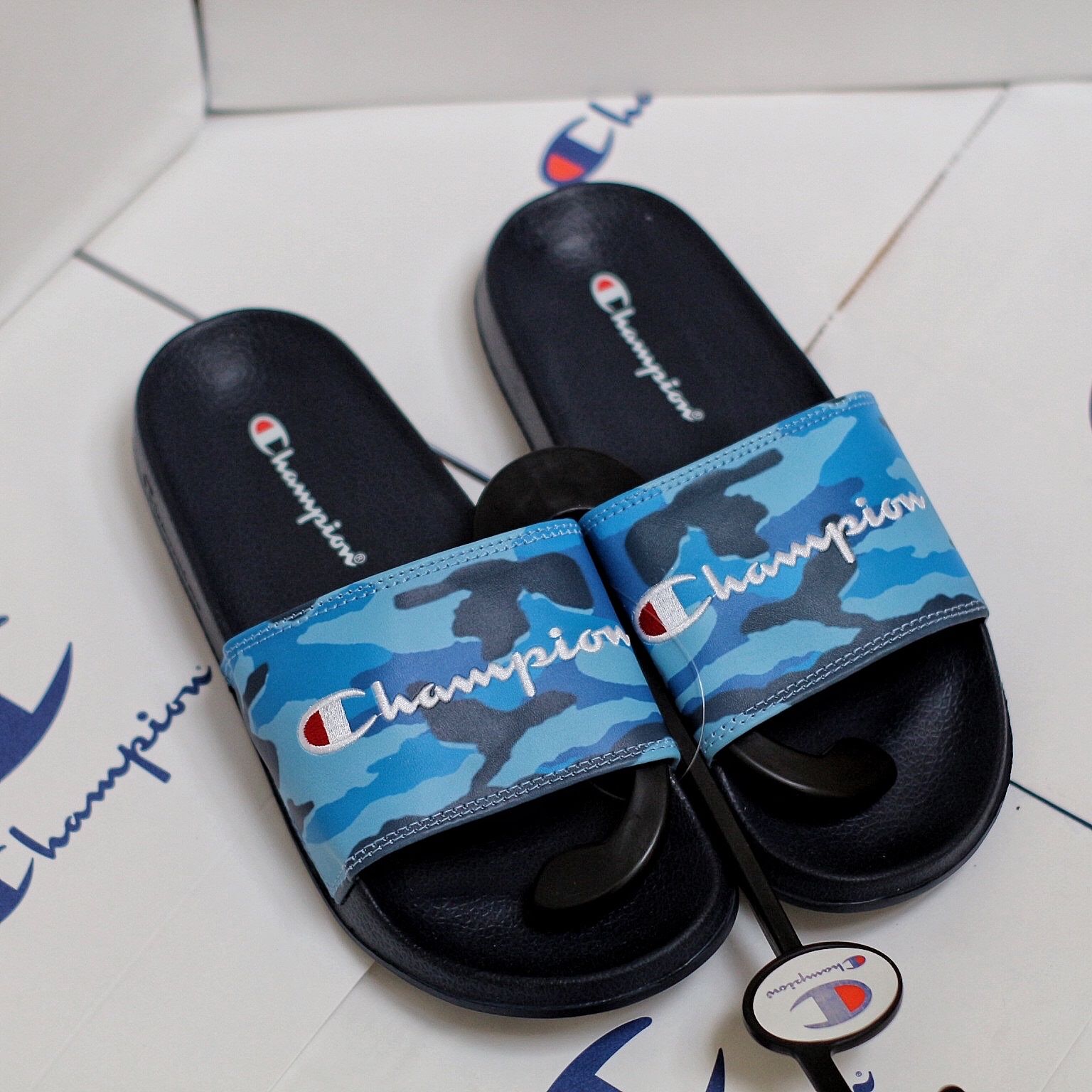 champion sport comfort slides