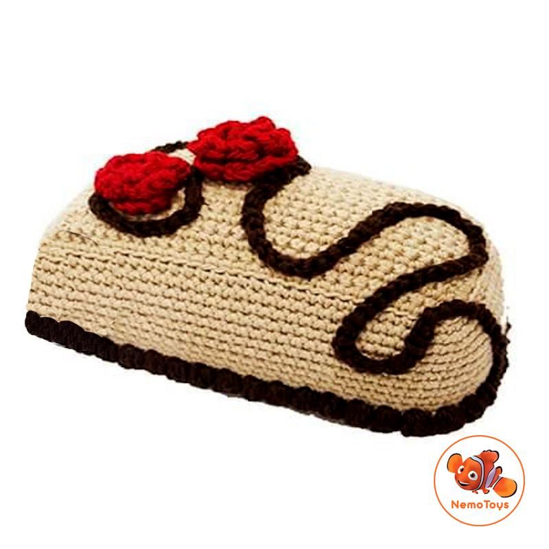 Đồ chơi bằng len Handmade - Bánh kem Chocolate