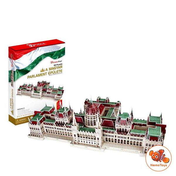  Mô hình giấy 3D CubicFun - Tòa nhà Quốc hội Hungary (MC111h) 