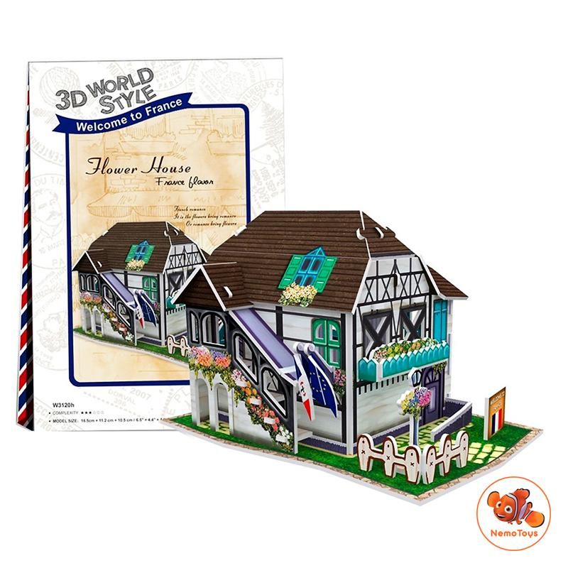 Bộ nhà truyền thống Pháp - Flower House Flavor - W3120h