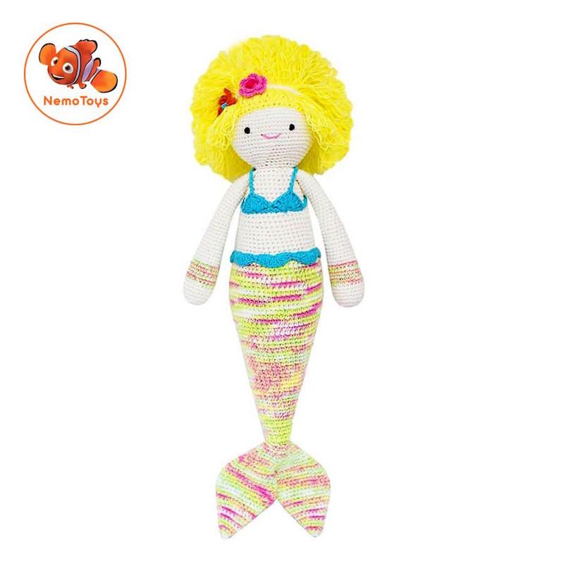 Nàng Tiên Cá Linda - Búp bê len Handmade