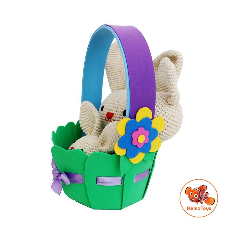 Thú len Handmade -Set Quà Newborn Thỏ Trai