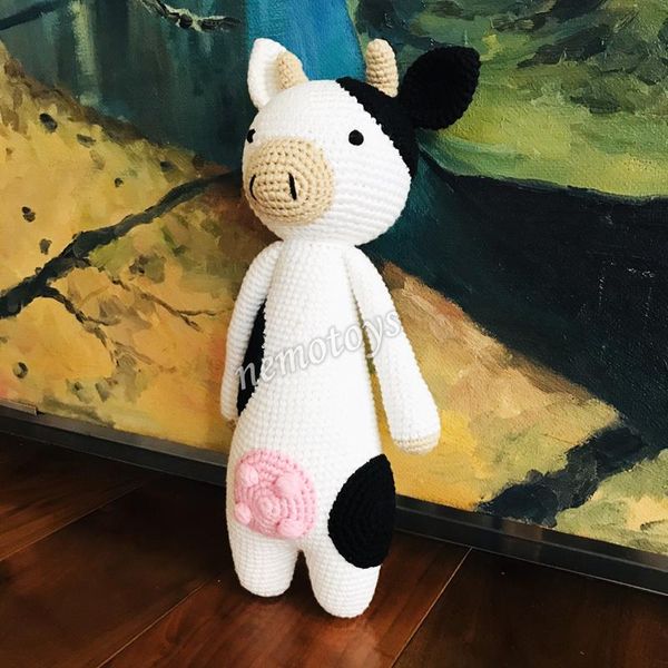  BÒ SỮA LITA - 32CM - Thú bông bằng len handmade NemoToys, Thú len nhồi bông Amigurumi 