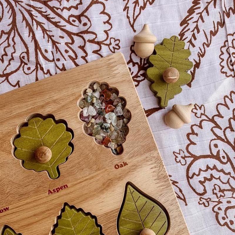 Đồ chơi gỗ xuất khẩu - Ghép hình lá
