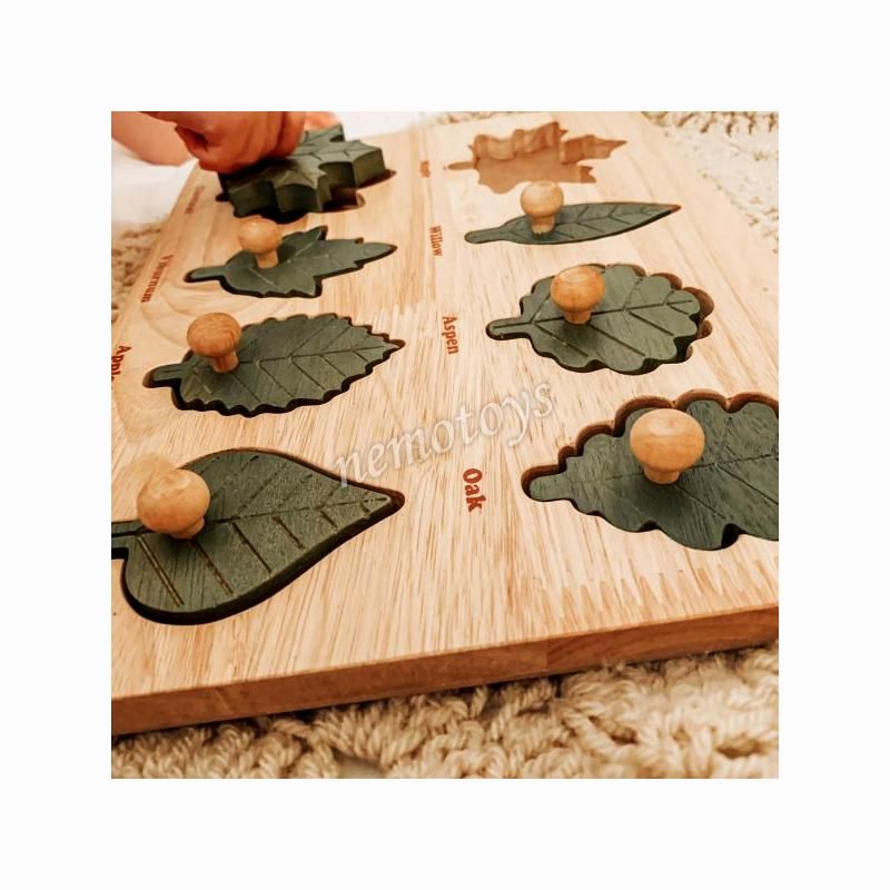  Đồ chơi gỗ xuất khẩu - Ghép hình lá 