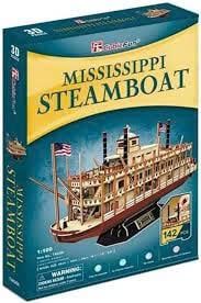 Đồ chơi Cubic Fun - Xếp hình 3D - Mississippi Steamboat T4026H