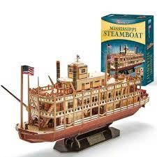 Đồ chơi Cubic Fun - Xếp hình 3D - Mississippi Steamboat T4026H