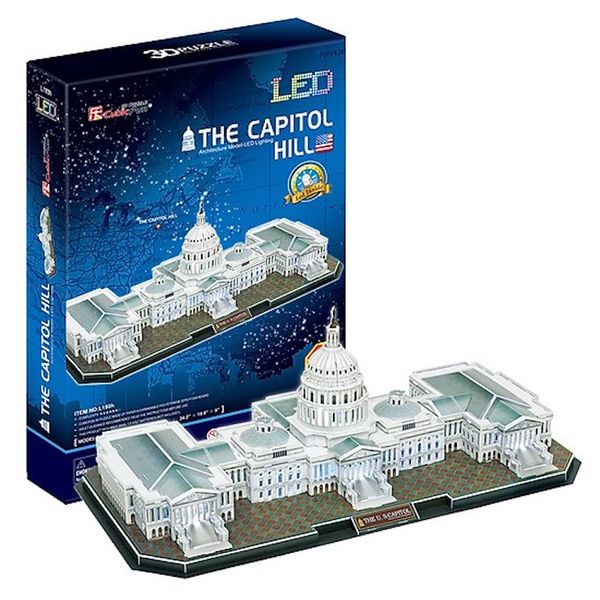  Mô hình giấy 3D CubicFun - Led thượng viện Hoa Kỳ - The Capitol Hill (L193h) 