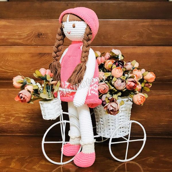  CÔNG CHÚA NÓN HỒNG - 40CM - Búp bê len Amigurumi, Búp bê bằng len handmade NemoToys 