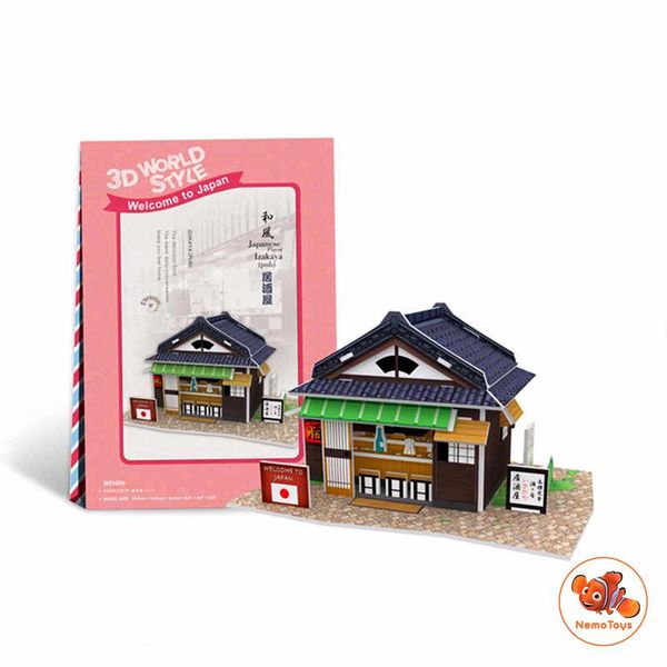  Mô hình giấy 3D CubicFun - Bộ nhà truyền thống Nhật Bản - Izakaya- W3102h 