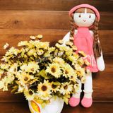  CÔNG CHÚA NÓN HỒNG - 40CM - Búp bê len Amigurumi, Búp bê bằng len handmade NemoToys 