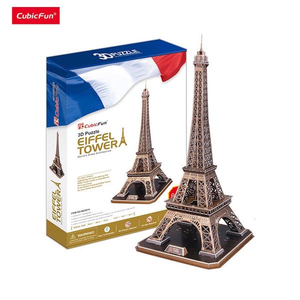  Mô hình giấy 3D CubicFun - Tháp Eiffel - Pháp (MC091h) 