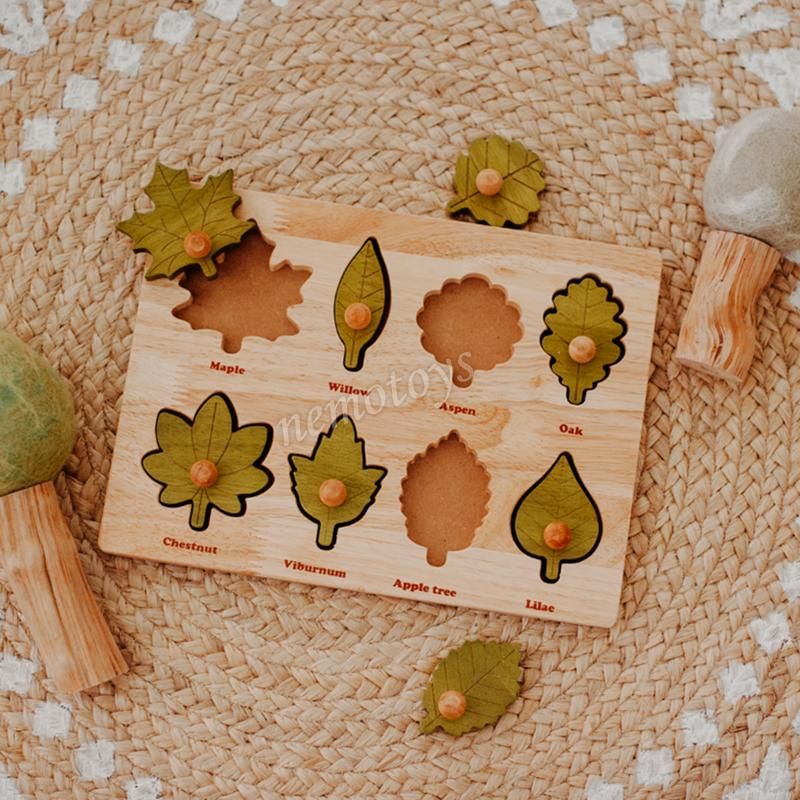 Đồ chơi gỗ xuất khẩu - Ghép hình lá