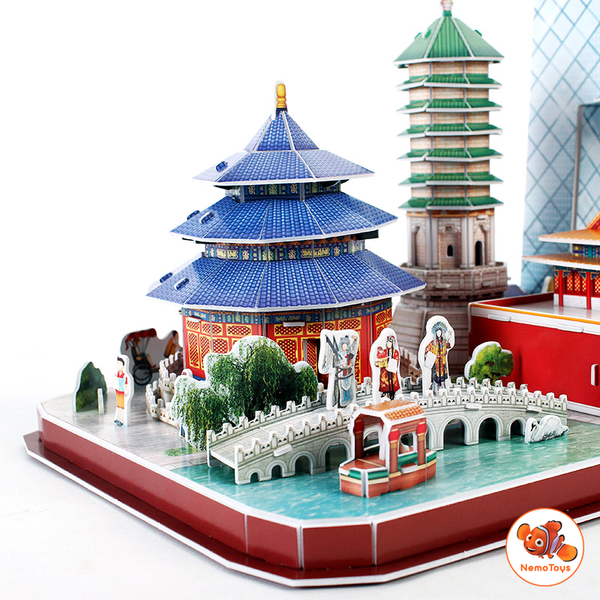  Mô hình giấy 3D CubicFun - City Line Bắc Kinh - MC264h 