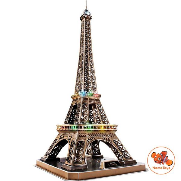  Mô hình giấy 3D CubicFun - Tháp Eiffel - Pháp (MC091h) 