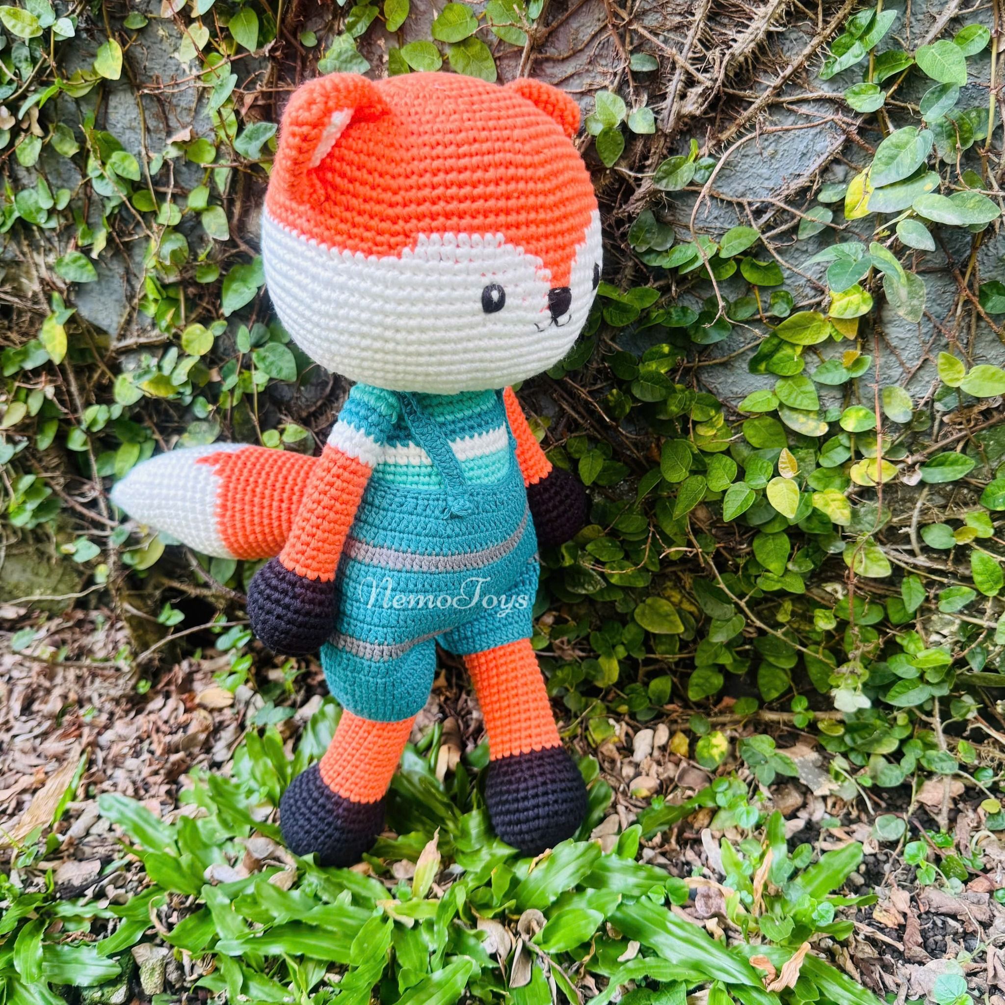 CÁO YẾM XANH - Thú bông bằng len – Thú len nhồi bông Amigurumi – NemoToys NemoHandmade