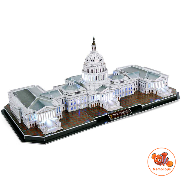  Mô hình giấy 3D CubicFun - Led thượng viện Hoa Kỳ - The Capitol Hill (L193h) 