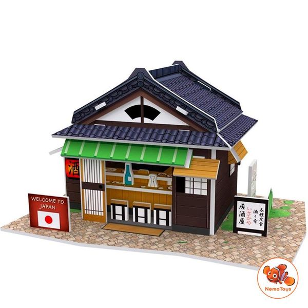  Mô hình giấy 3D CubicFun - Bộ nhà truyền thống Nhật Bản - Izakaya- W3102h 