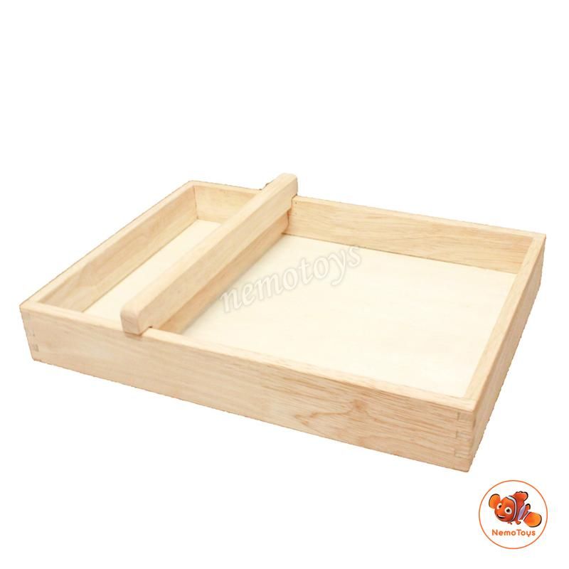 Đồ chơi gỗ xuất khẩu - Khay cát (Montessori)