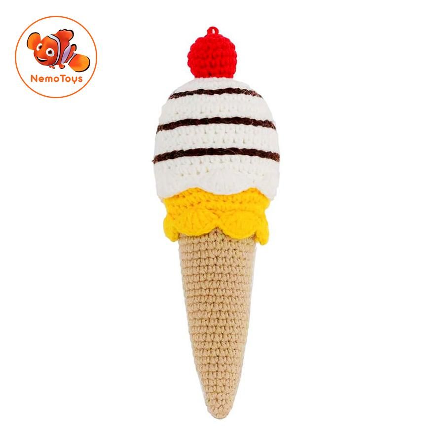 Kem Ốc Quế - Đồ chơi bằng len Handmade