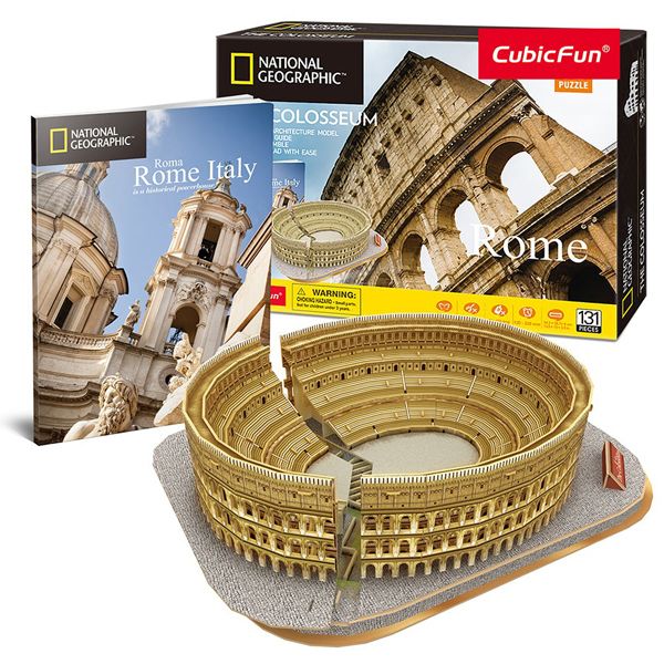 Đồ chơi Cubic Fun - Xếp hình 3D - Đấu Trường La Mã - dòng National Geographic DS0976h