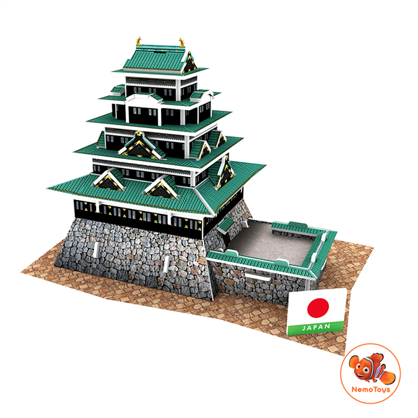  Mô hình giấy 3D CubicFun - Kiến trúc Đền truyền thống Nhật Bản - Edo Castle - W3151h 