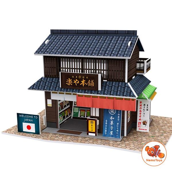  Mô Hình Giấy Cubic Fun: Japanese Confectionery Shop [W3101h] 