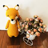  CÁO CAM ĐÁNG YÊU - 38CM - Thú bông bằng len handmade, Thú len nhồi bông Amigurumi, Búp bê len handmade cao cấp NemoToys 