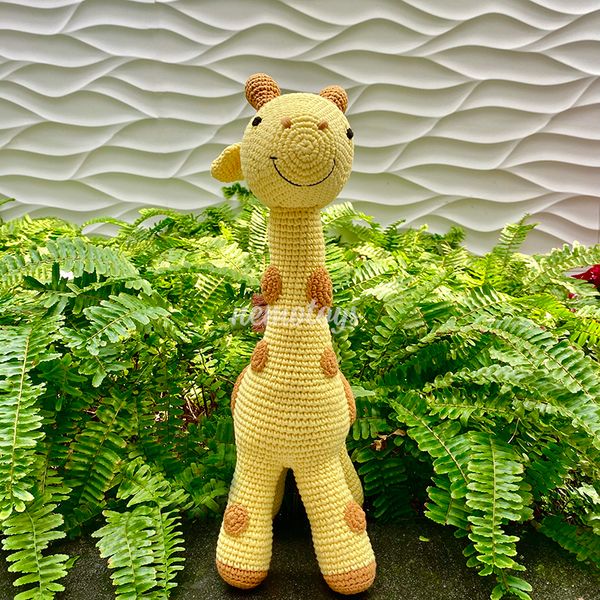  HƯƠU VÀNG (43CM) - Thú bông bằng len handmade, Thú len Amigurumi, Búp bê len handmade 