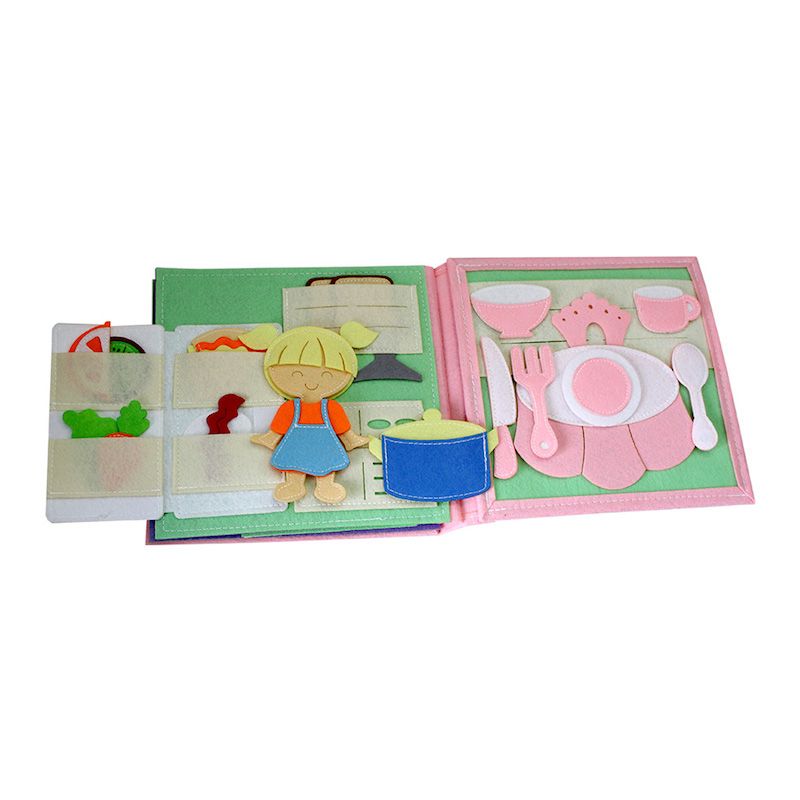 Sách vải giáo dục xuất khẩu MỘT NGÀY CỦA BÉ GÁI