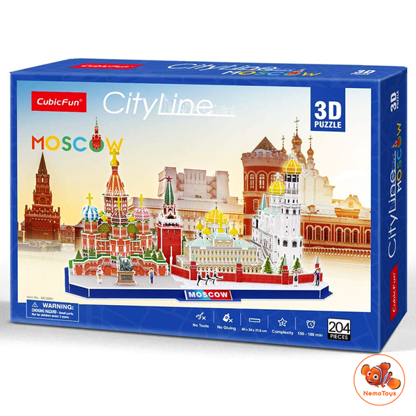 Mô hình giấy 3D CubicFun - City Line Moscow Nga - MC266h 