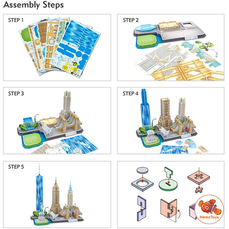 Mô hình giấy 3D CubicFun - City Line New York - MC255h