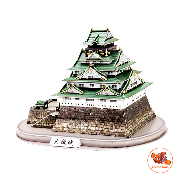  Mô hình giấy 3D CubicFun - Kiến trúc Đền truyền thống Nhật Bản - Osaka Castle - W3149h 