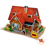  Mô hình giấy 3D CubicFun - Bộ nhà truyền thống Đức -Rural Cabins-W3128h 