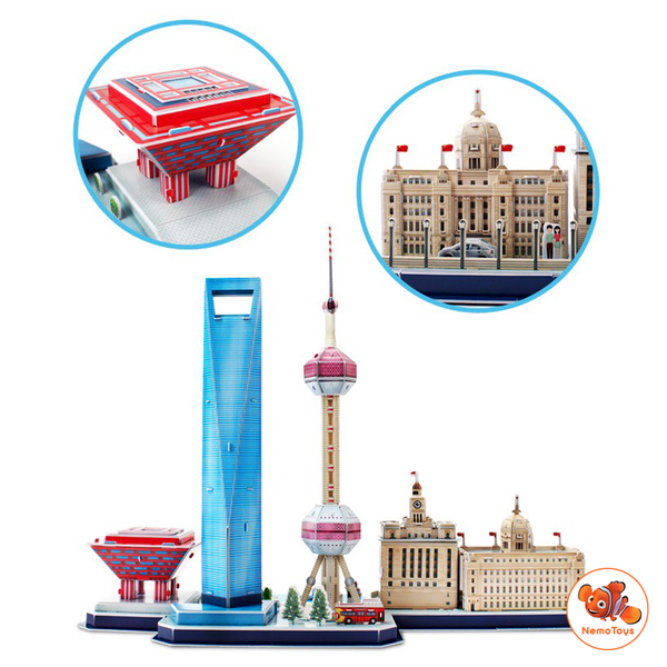  Mô hình giấy 3D CubicFun - City Line Thượng Hải - MC265h 