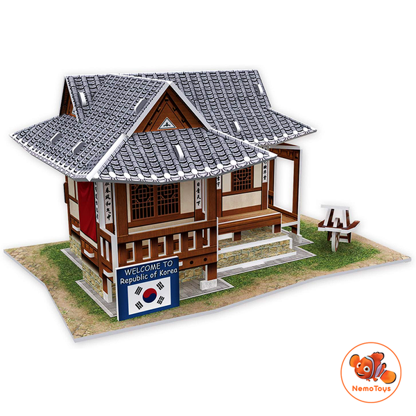  Mô hình giấy 3D CubicFun - Bộ nhà truyền thống Hàn Quốc - Traditional Residence -W3157h 