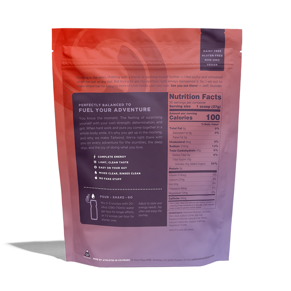 Bột năng lượng Tailwind Colorado Cola Cafeinated