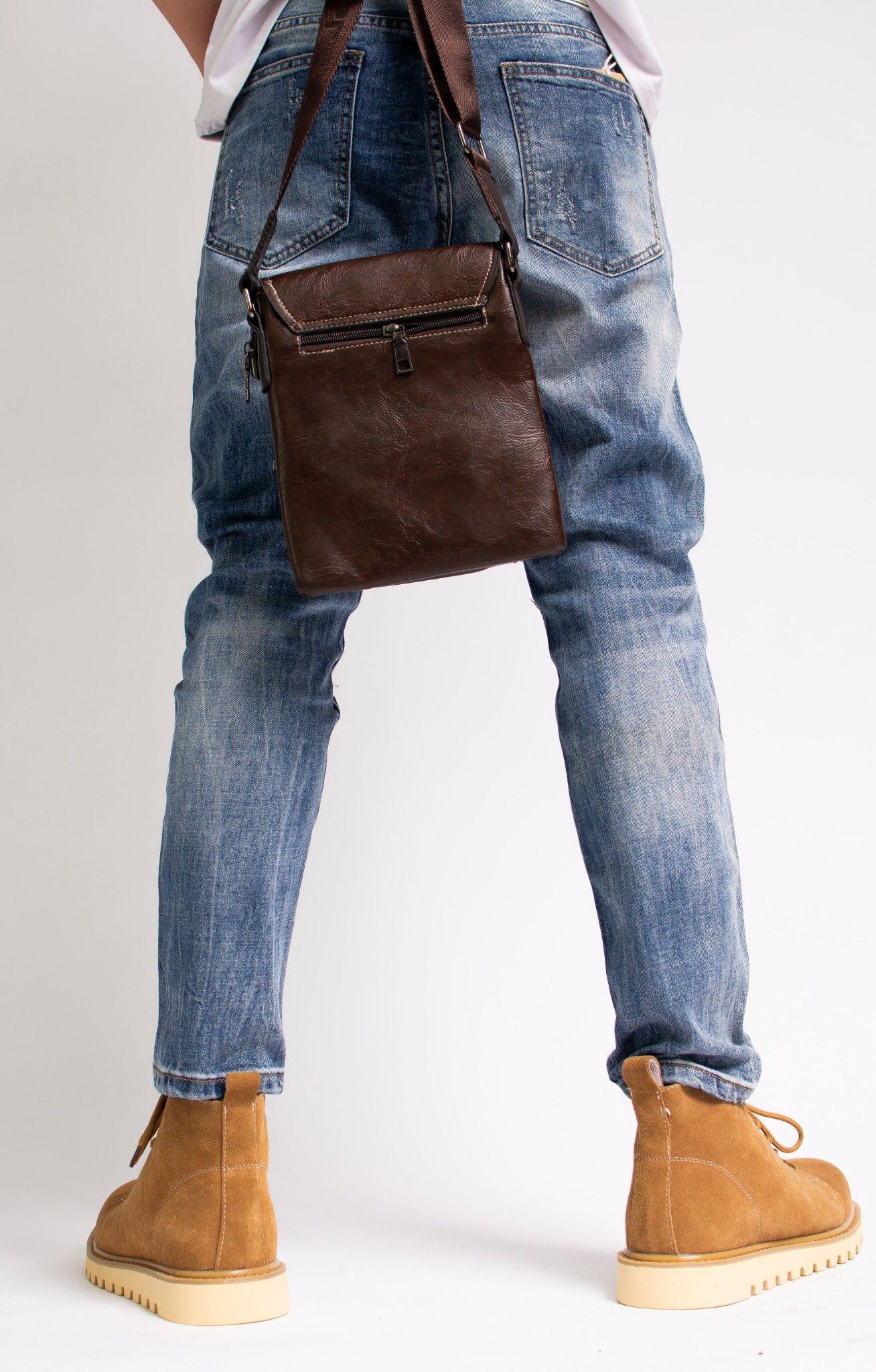 Quần Jeans Nam Dài Xanh Rách - QJ010