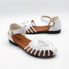 Sandal bé gái thời trang đế thấp mũi kín SD2101- Trắng