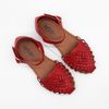 Sandal bé gái thời trang đế thấp mũi kín SD2101- Đỏ