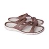 Dép sandal nữ Crocs 3 quai chéo- Nâu