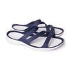 Dép sandal nữ Crocs 3 quai chéo- Xanh navy