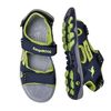 Sandal bé trai quai dán Kangaroos xuất Âu - Navy viền xanh lá