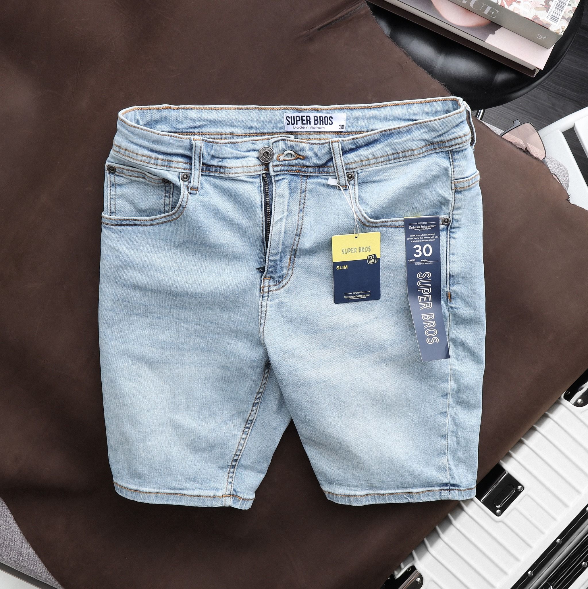  SHORT JEAN SUPER BROS WASH 5M SS22 