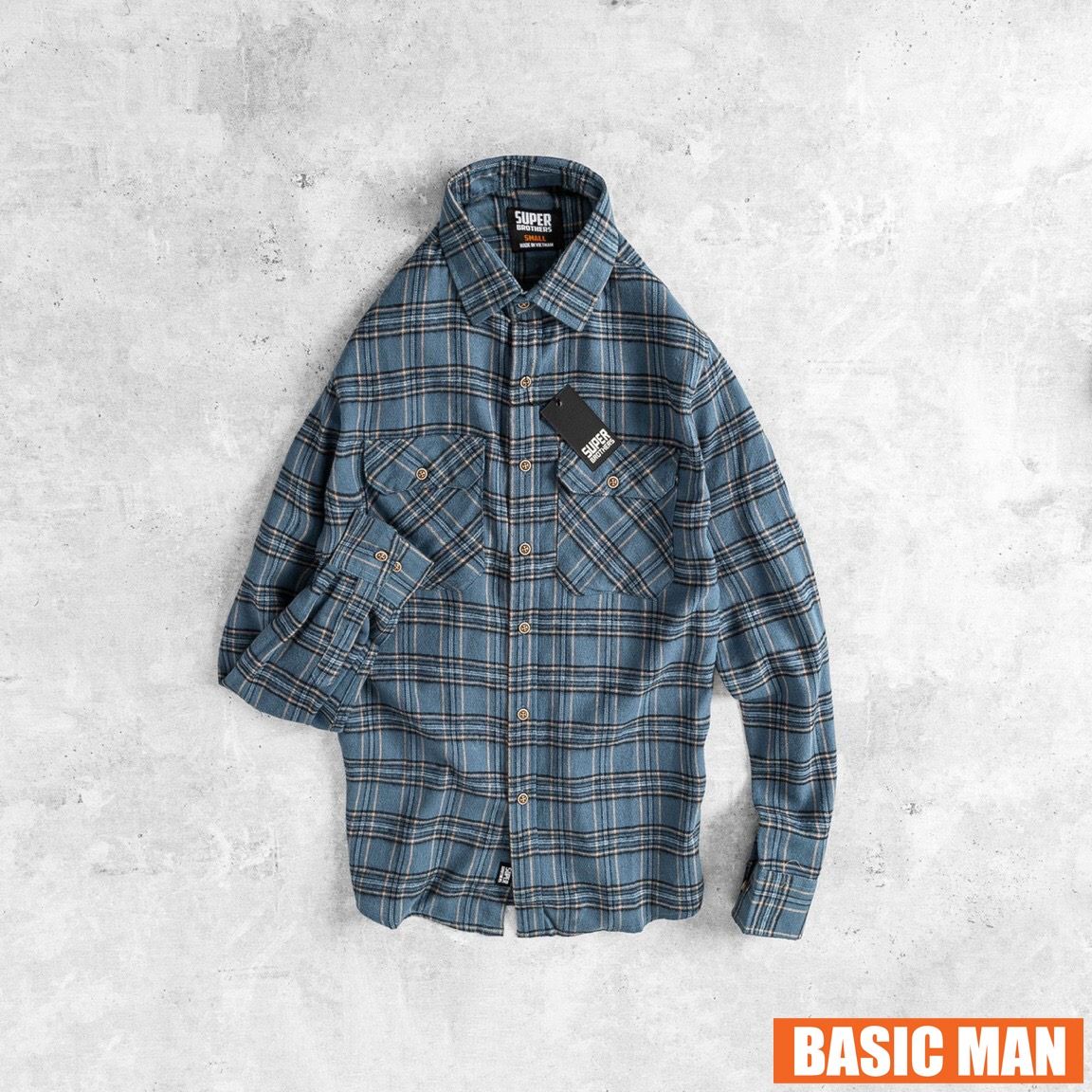 SƠ MI FLANNEL SUPER BROS XỊN