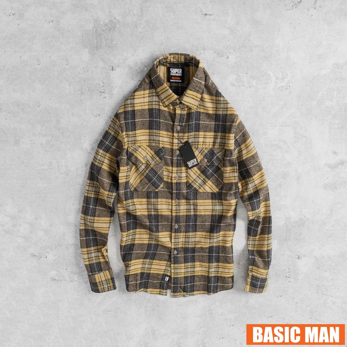 SƠ MI FLANNEL SUPER BROS XỊN