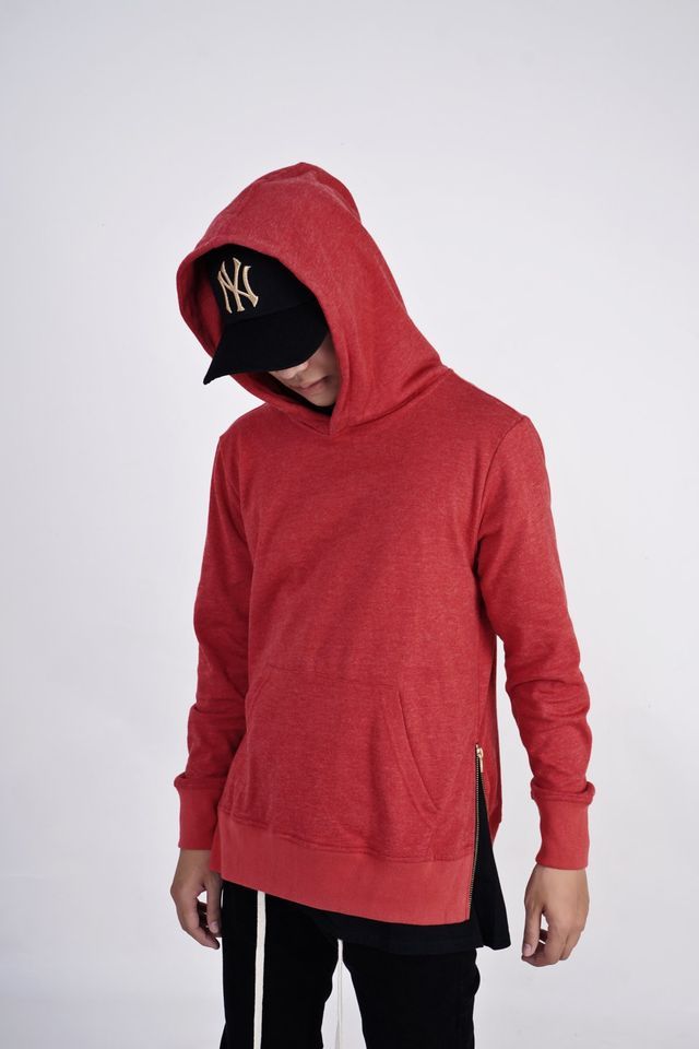 ÁO HOODIE ZIP HÔNG