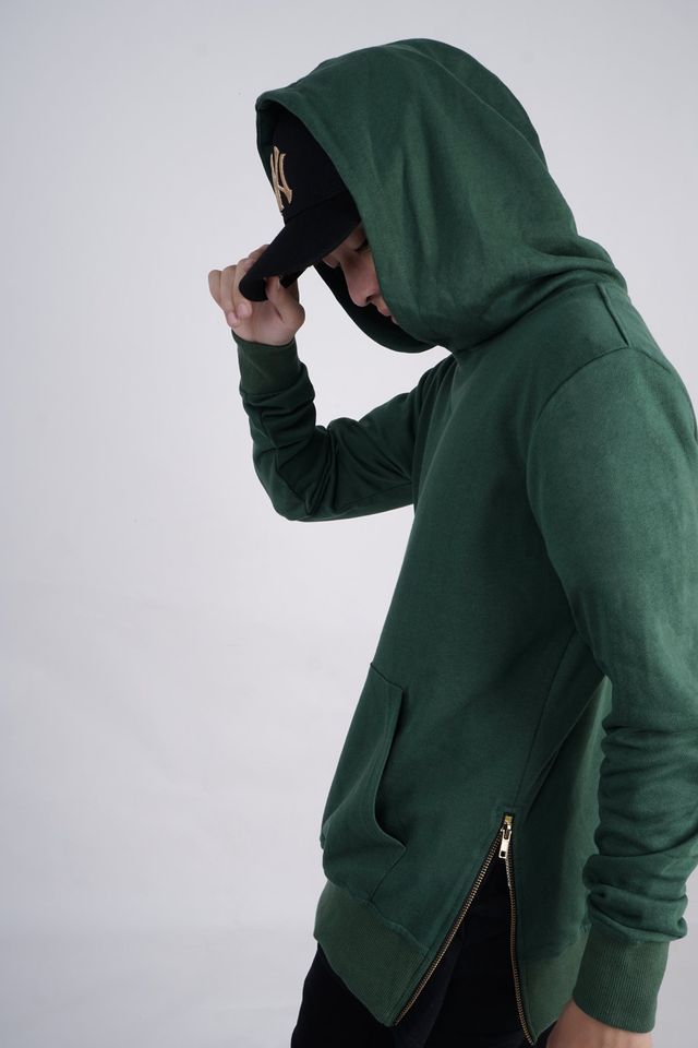 ÁO HOODIE ZIP HÔNG