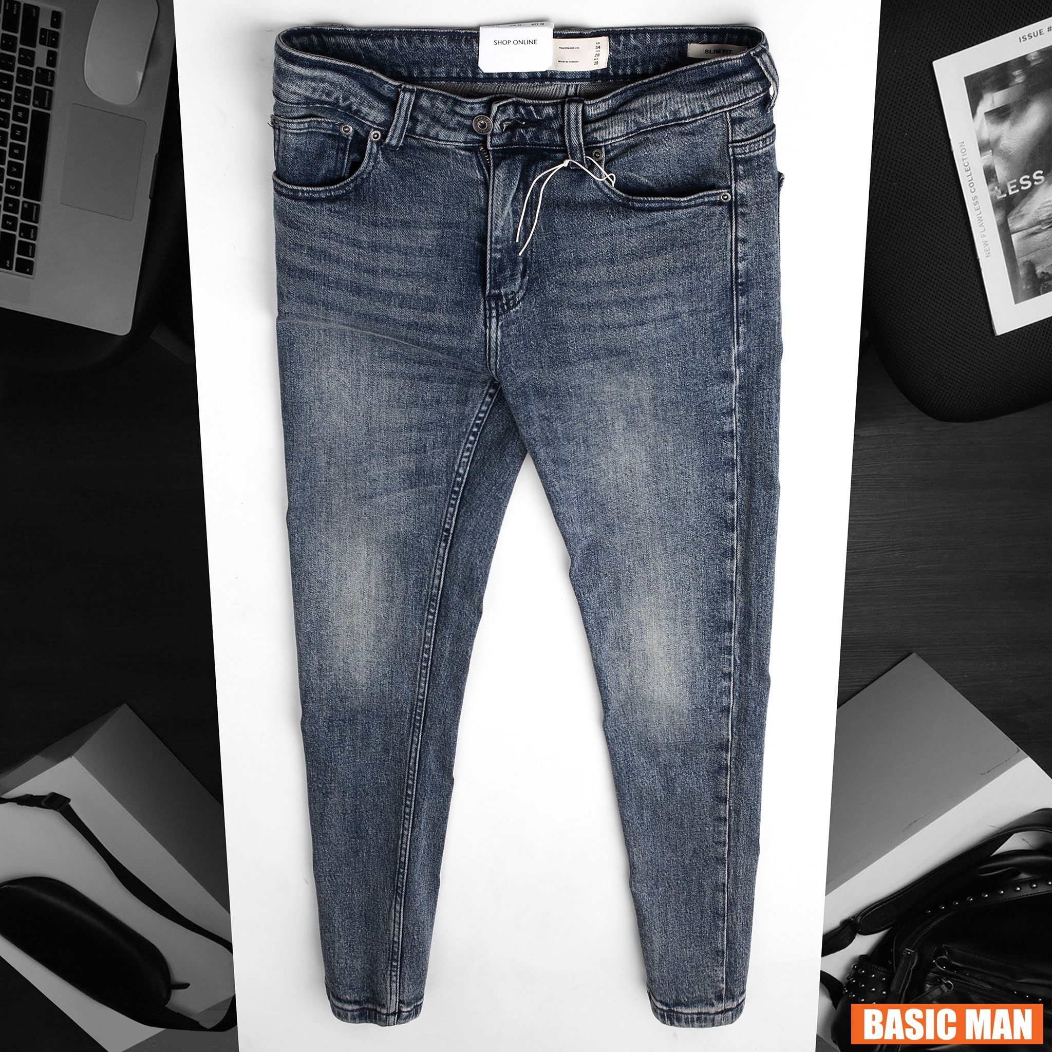 QUẦN JEAN P&B WASH 044L